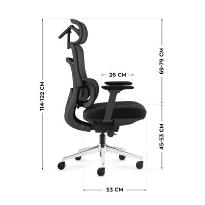 4. Fotel biurowy Visioner 6.1 Black N