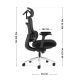 4. Fotel biurowy Visioner 6.1 Black N