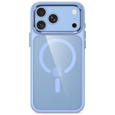 3. Etui Tech-Protect Magmat Magsafe CC na iPhone 17 Pro Max / 18 Pro Max - przezroczysto-jasnoniebiekie