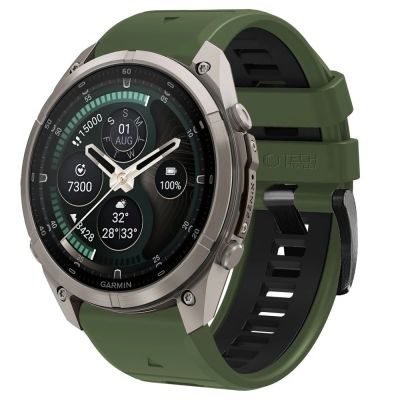 Pasek Tech-Protect Iconband Pro na Garmin Fenix 5X / 5X Plus / 6X / 6X Pro / 7X / 8 / 8 Pro / 9 / 9 Pro (47 mm) - zielono-czarny