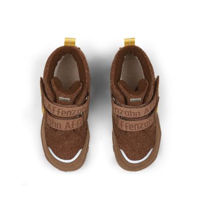 5. Buty zimowe barefoot z wełną z recyklingu Affenzahn Comfy Tiger (01250-70003)