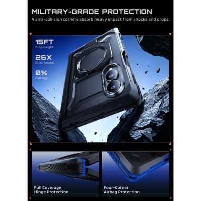 6. Etui Supcase UB Grip Mag MagSafe prywatyzujące na Samsung Galaxy Z Fold 8 - czarne