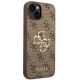 4. Etui Guess 4G Big Metal Logo na iPhone 14 - brązowe