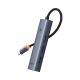 3. Hub USB Baseus UltraJoy Series 5w1 USB-C HDMI 4K 4x USB-A 3.0 - szary