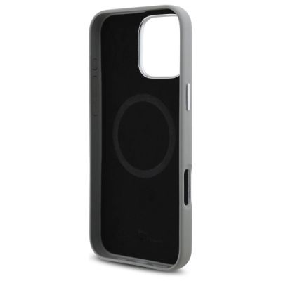 7. Etui BMW Sign Full Wrapped Metal MagSafe na iPhone 16 Pro Max - szare