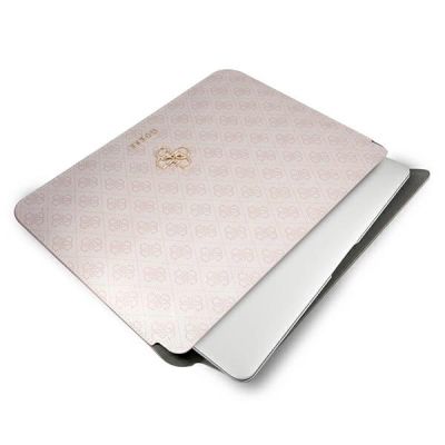4. Pokrowiec na laptopa Guess 4G Big Logo Sleeve - różowy