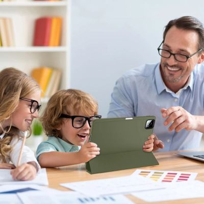 11. Etui Tech-Protect SmartCase Pen na Xiaomi Pad 11.2" - oliwkowe