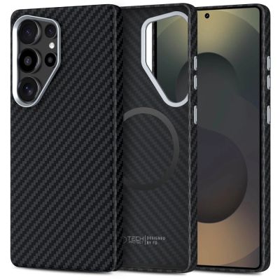 Etui Tech-Protect Ion Carbon MagSafe na Samsung Galaxy S25 Ultra - czarne