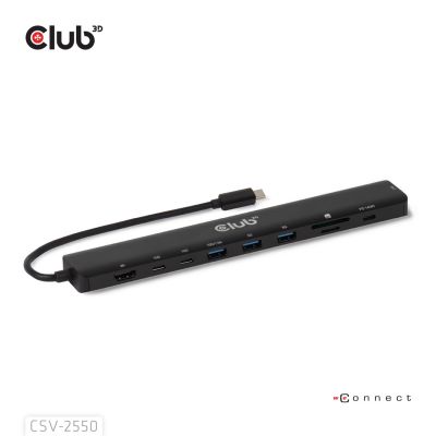 3. Stacja dokująca NB ACC 10w1 USB-C 140W CSV-2550 CLUB3D