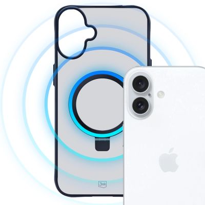 4. Etui 3mk Smoke Case Mag&Stand na Apple iPhone 16 - czarne