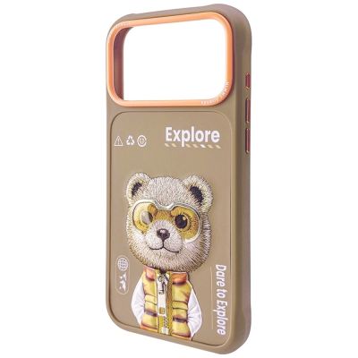 4. Etui Nimmy Cool&Cute 2.0 Bear na iPhone 17 Pro Max - beżowe