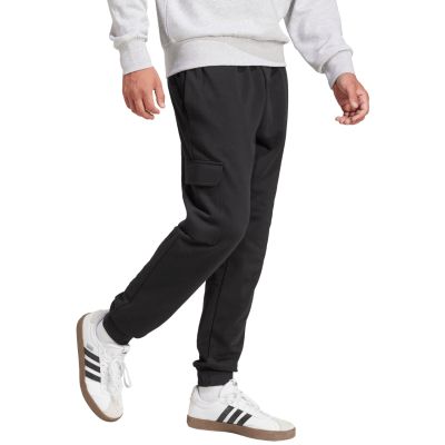 4. Spodnie męskie adidas Essentials Feelcozy Fleece Cargo czarne JE3820