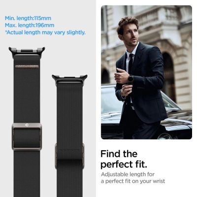 11. Pasek Spigen Fit Lite na Samsung Galaxy Watch 40 / 44 / 46 mm - czarny