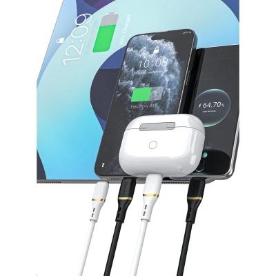 6. Kabel Dudao L25C USB-C - USB-C silikonowy 60W 1m - biały