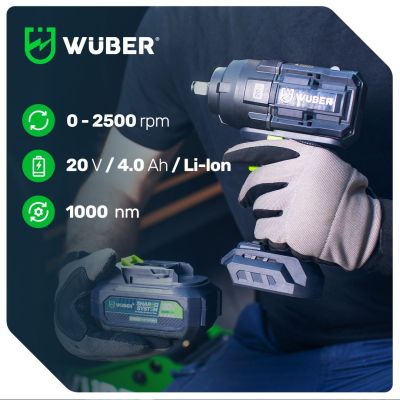 14. Klucz udarowy bezszczotkowy 20V W04604 WUBER
