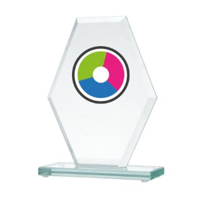 2. Trofeum szklane z nadrukiem kolorowym LuxorJet