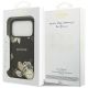 8. Etui Guess Grained Flowers Classic Logo MagSafe do iPhone 17 Pro - czarne