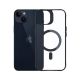 16. Etui 3mk Satin Armor MagCase z MagSafe na iPhone 14 Plus - przezroczyste z czarną ramką
