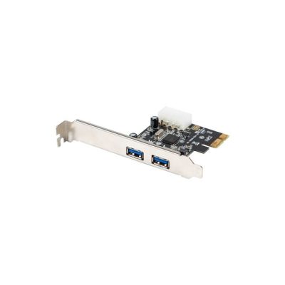 3. LANBERG KARTA PCI-E X1 -> 2X USB-A 3.1 GEN1 ŚLEDŹ LOW PROFILE PCE-US3-002