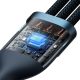 4. Baseus Flash Series II kabel USB Typ C / USB Typ A - USB Typ C / Lightning / micro USB 100 W 1,2 m niebieski (CASS030103)