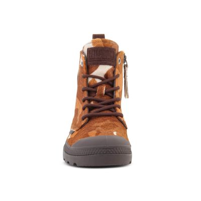 2. PALLADIUM PAMPA HI ZIP PONY COW PRINT 95983-911