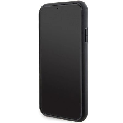 5. Etui Karl Lagerfeld Gripstand Saffiano Karl&Choupette Pins na iPhone 11 / Xr - czarne