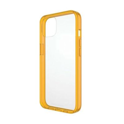 4. Etui PanzerGlass ClearCase antybakteryjne z certyfikatem Military Grade na iPhone 13 / 14 / 15 - przezroczysto-żółte