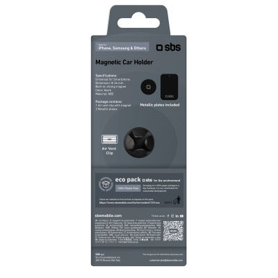 2. Uchwyt na smartfona SBS TESUNSUPMAGK magnetyczny, na kratkę nawiewu - czarny