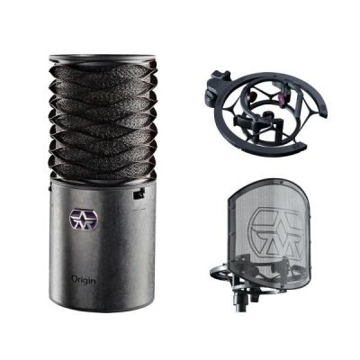 Aston Microphones Origin Bundle Mikrofon pojemnościowy + uchwyt + pop filtr