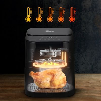 4. Extralink HOME AIR FRYER 5.2L EU SJ-520 frytkownica Pojedyńczy 5,2 l Frytkownica na gorące powietrze Czarny