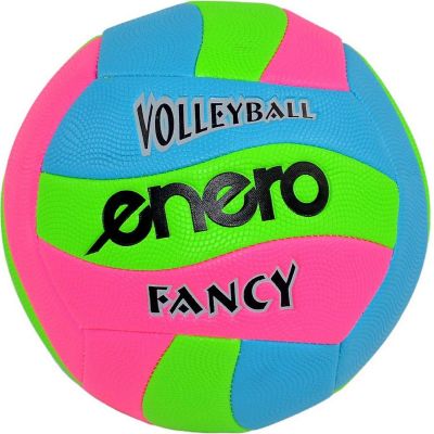 3. PIŁKA SIATKOWA PLAŻOWA FANCY ENERO RÓŻOWY NIEBIESKI ZIELONY