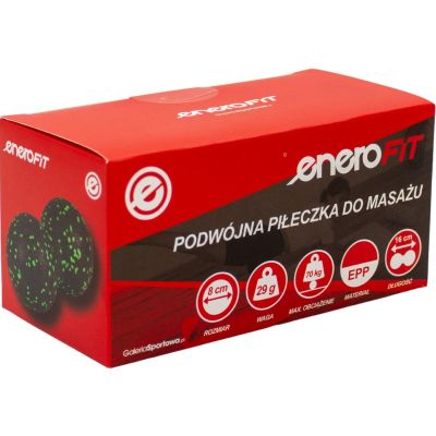 10. PODWÓJNA PIŁECZKA DO MASAŻU EPP 8CM ENERO FIT