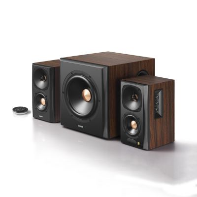 2. Edifier S360DB zestaw głośników 150 W PC Czarny, Drewno 2.1 kan. Bluetooth