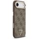 4. Etui Guess 4G Triangle Logo MagSafe na iPhone Air brązowy - złote