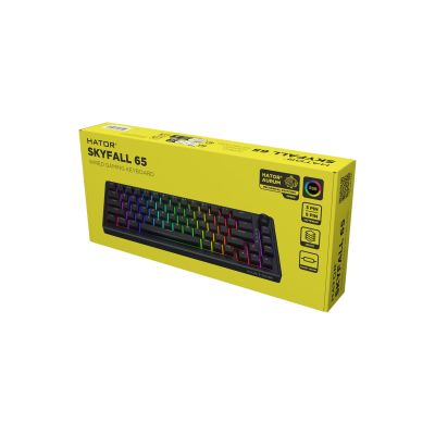 11. HATOR Skyfall 65 Wired klawiatura Uniwersalne USB QWERTY Angielski Czarny