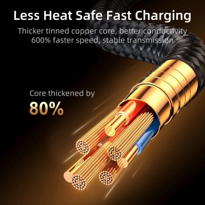 7. Kabel Joyroom Gaming Cable S-UL012A6 Lightning (kątowy) / USB-A (prosty) 2.4A 1.2 m - niebieski