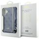 7. Etui Guess Crossbody Cord 4G Print ze smyczą na iPhone 16 - niebieskie