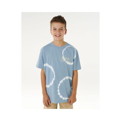6. Koszulka chłopięca RIP CURL Pacific Rinse Fin Tee-Boy niebieska