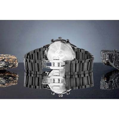 7. Zegarek Męski Giewont Chronograph Sapphire Czarny GW8510-B2