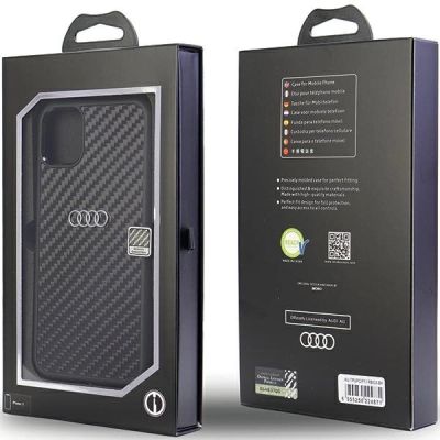 4. Etui Audi Carbon Fiber na iPhone 11 / Xr - czarne