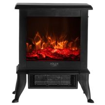 Kominek elektryczny | 2 poziomy grzania: 1000W / 1800W | Efekt 3D płomienia | Termostat Adler Adler