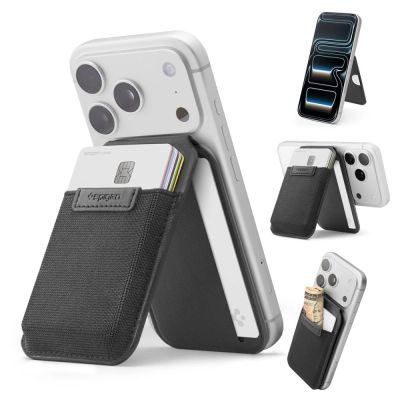 7. Portfel Spigen Slim Fold S314-4 MagSafe na telefon - czarny