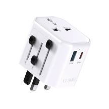 Adapter podróżny SBS TEADAPTUSBTCUNI USB-C USB-A uniwersalny - biały