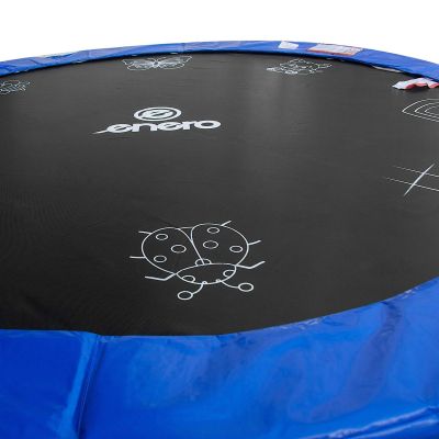 9. TRAMPOLINA BATUTA OGRODOWA SKŁADANA Z SIATKĄ WEWNĘTRZNĄ 8FT 244CM ENERO