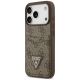 2. Etui Guess 4G nauble Card Triange na iPhone 18 Pro / 17 Pro - brązowe