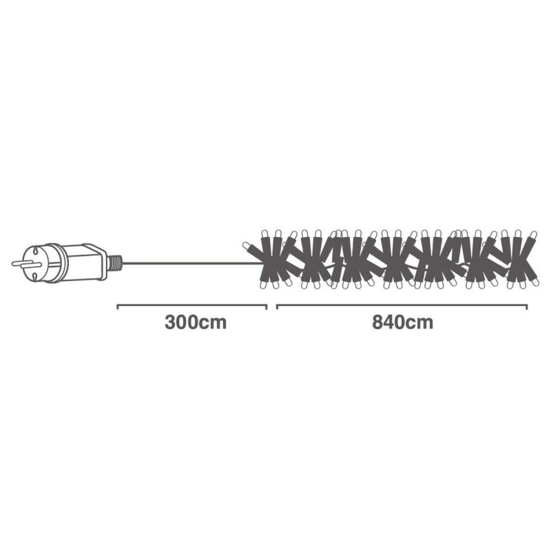 14. LAMPKI CHOINKOWE ŁAŃCUCH ŚWIETLNY 1152 LED TIMER ZIMNY BIAŁY
