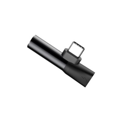 5. Baseus Audio Converter L41 adapter przejściówka ze złącza USB-C na port USB-C + gniazdo słuchawkowe 3,5 mm czarny (CATL41-01)
