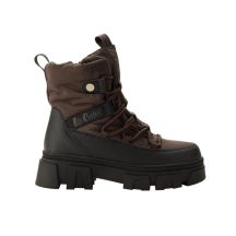 Lee Cooper buty zimowe damskie brązowe ocieplane botki na zamek