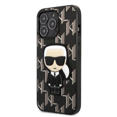 2. Etui Karl Lagerfeld Monogram Ikonik Patch na iPhone 13 Pro / iPhone 13 - czarne