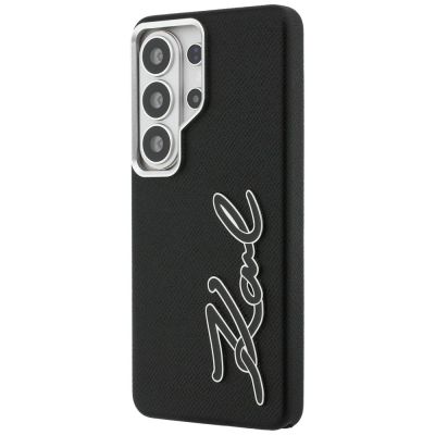 2. Etui Karl Lagerfeld Grained Signature Metal Resin Logo na Samsung Galaxy S26 Ultra - czarne